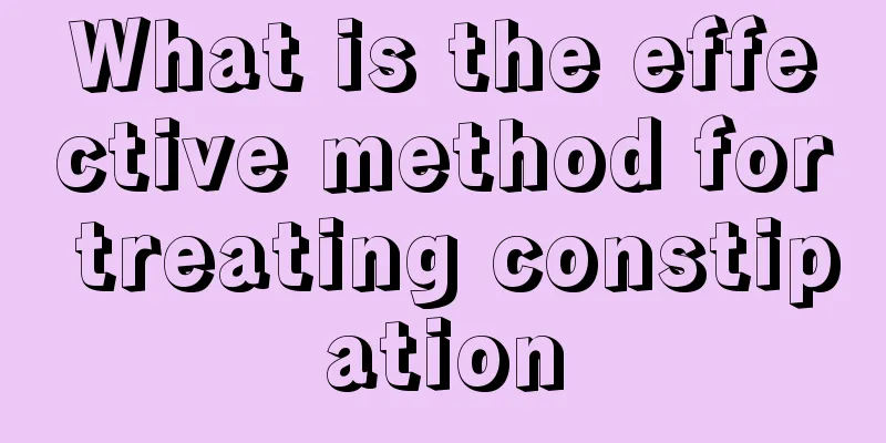 What is the effective method for treating constipation