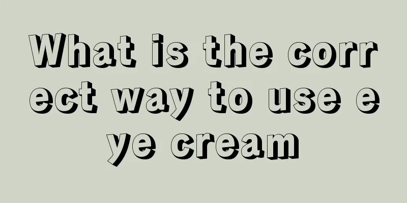 What is the correct way to use eye cream