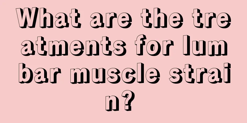 What are the treatments for lumbar muscle strain? 