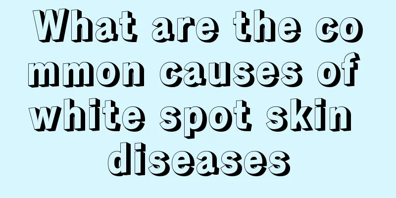 What are the common causes of white spot skin diseases