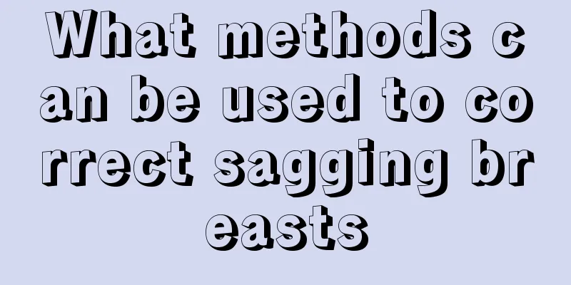 What methods can be used to correct sagging breasts