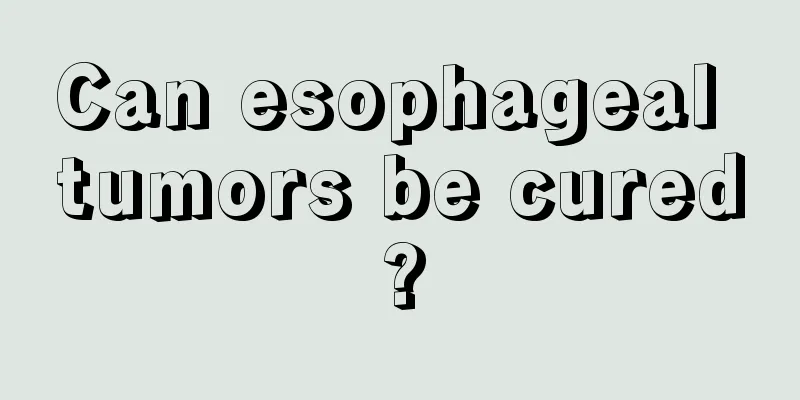 Can esophageal tumors be cured?