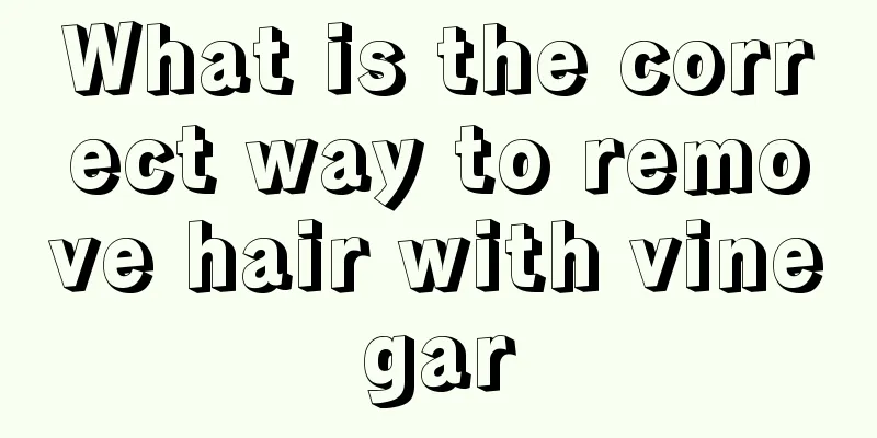 What is the correct way to remove hair with vinegar