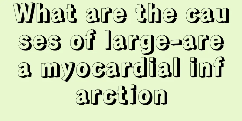 What are the causes of large-area myocardial infarction