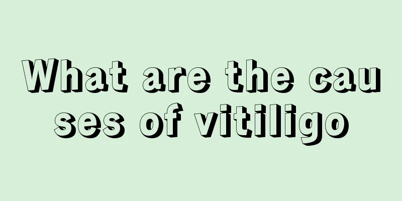 What are the causes of vitiligo