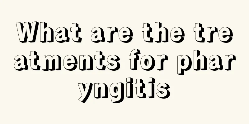 What are the treatments for pharyngitis