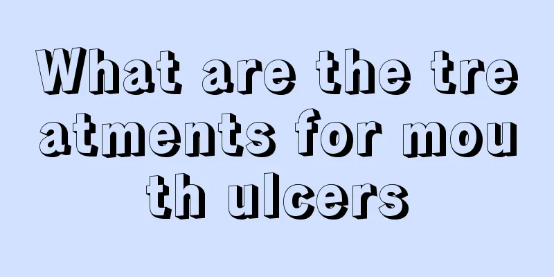 What are the treatments for mouth ulcers