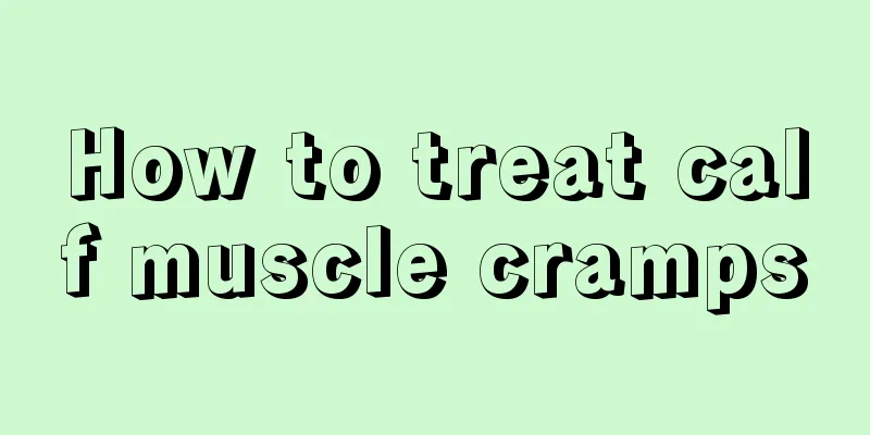 How to treat calf muscle cramps