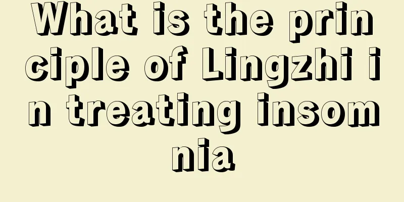What is the principle of Lingzhi in treating insomnia