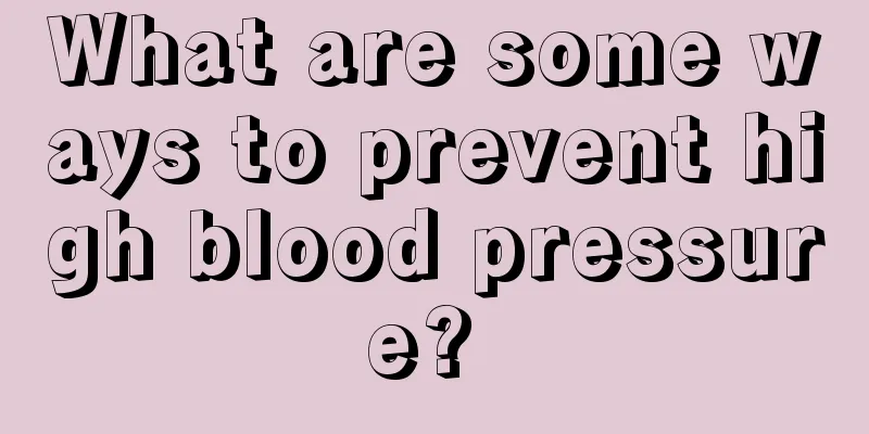 What are some ways to prevent high blood pressure? 