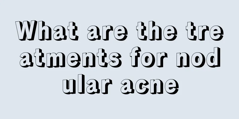 What are the treatments for nodular acne