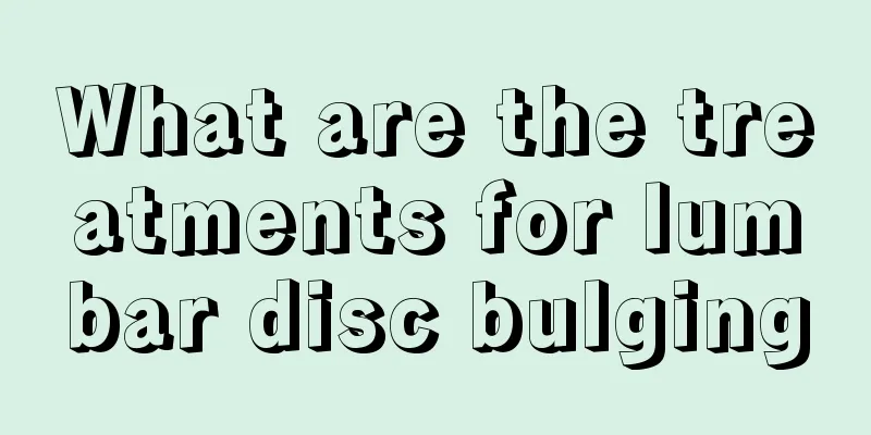 What are the treatments for lumbar disc bulging