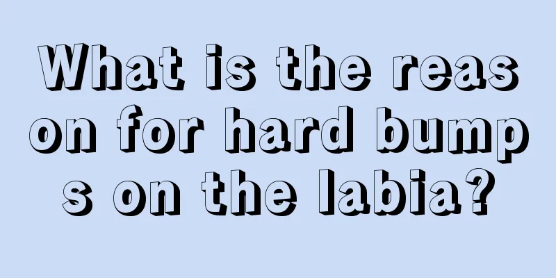 What is the reason for hard bumps on the labia?