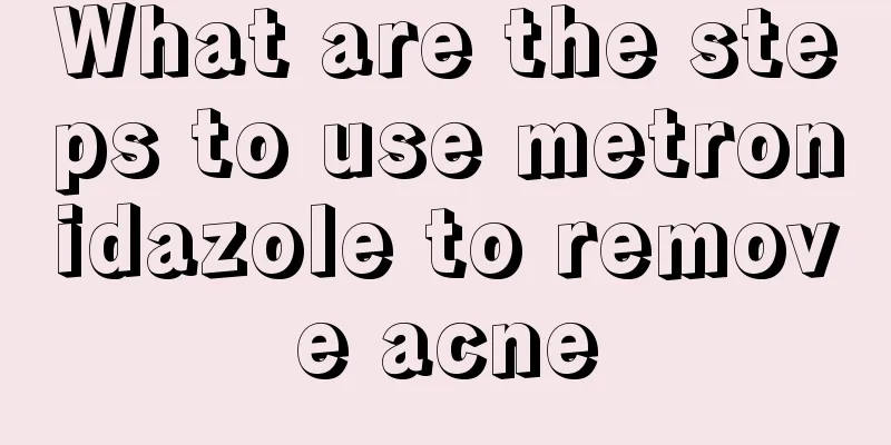 What are the steps to use metronidazole to remove acne