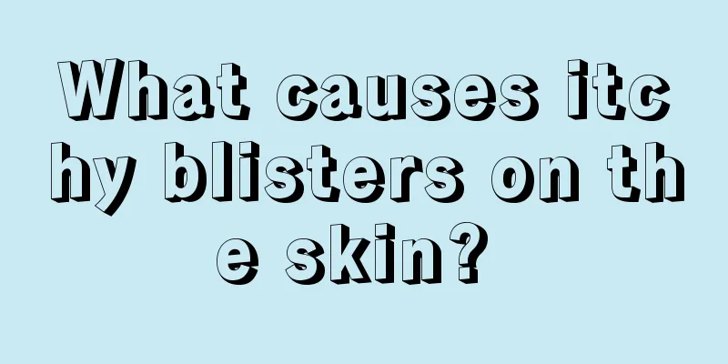 What causes itchy blisters on the skin? 