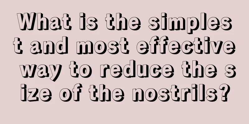 What is the simplest and most effective way to reduce the size of the nostrils?