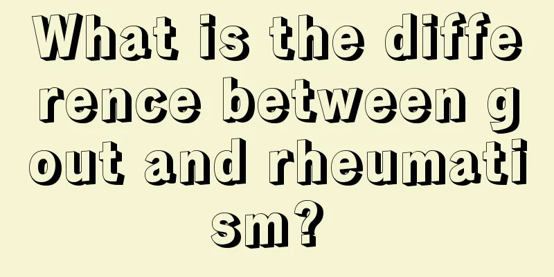 What is the difference between gout and rheumatism? 