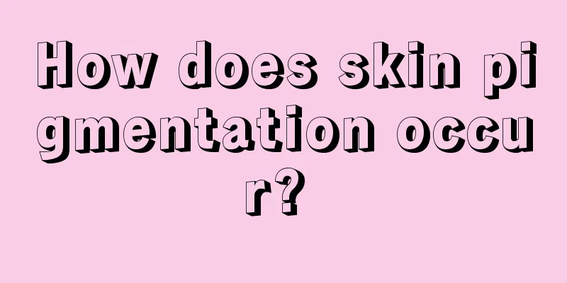 How does skin pigmentation occur? 