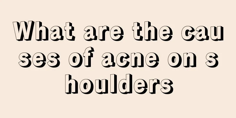 What are the causes of acne on shoulders