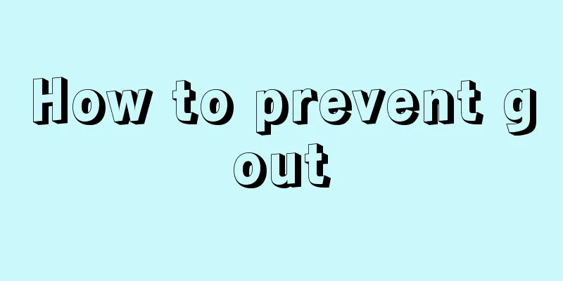 How to prevent gout