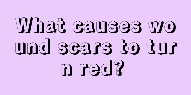 What causes wound scars to turn red? 