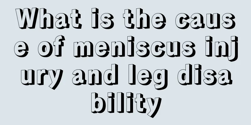 What is the cause of meniscus injury and leg disability