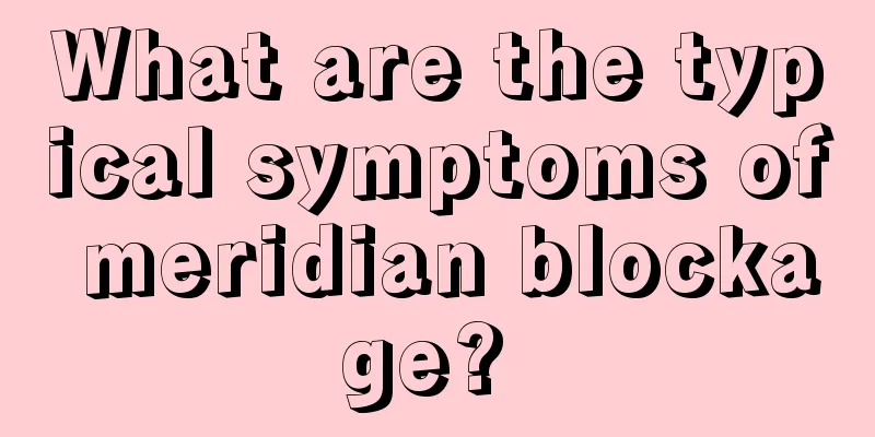 What are the typical symptoms of meridian blockage? 