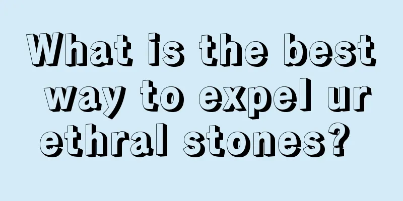 What is the best way to expel urethral stones? 