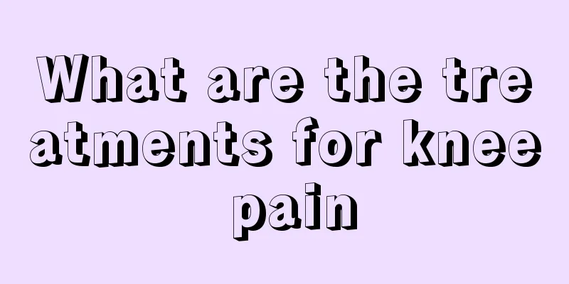 What are the treatments for knee pain