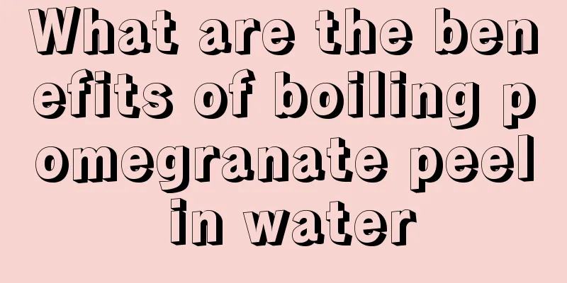 What are the benefits of boiling pomegranate peel in water