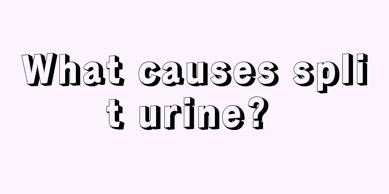 What causes split urine? 