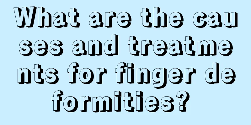 What are the causes and treatments for finger deformities? 