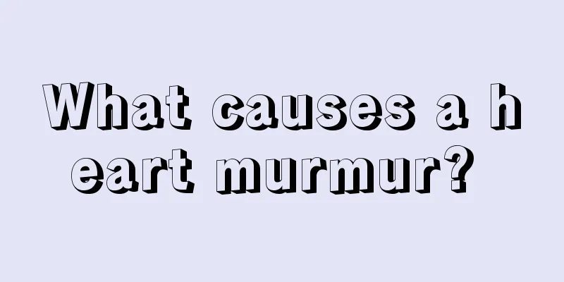 What causes a heart murmur? 