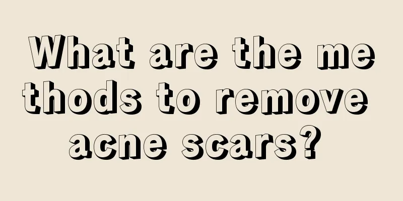 What are the methods to remove acne scars? 