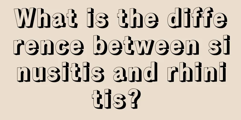 What is the difference between sinusitis and rhinitis? 