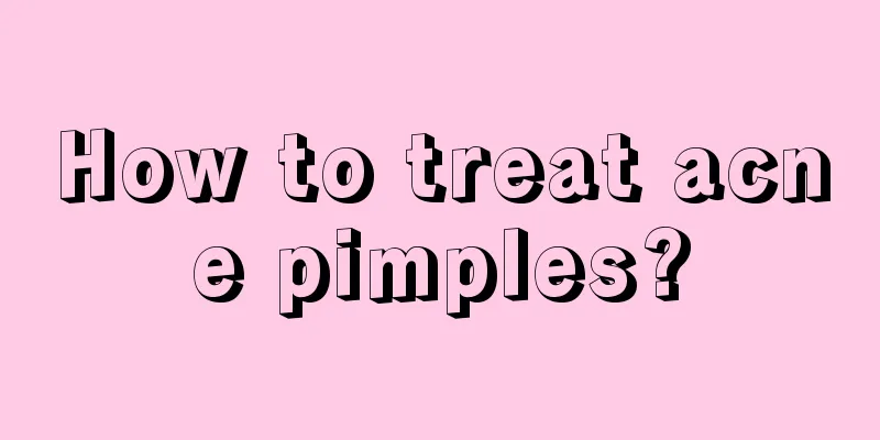 How to treat acne pimples?