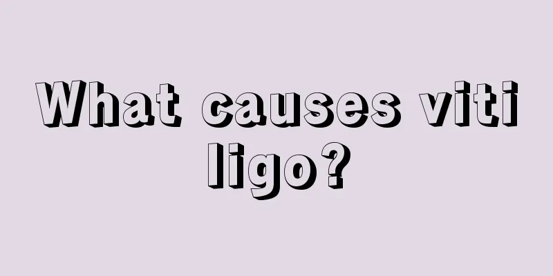 What causes vitiligo?