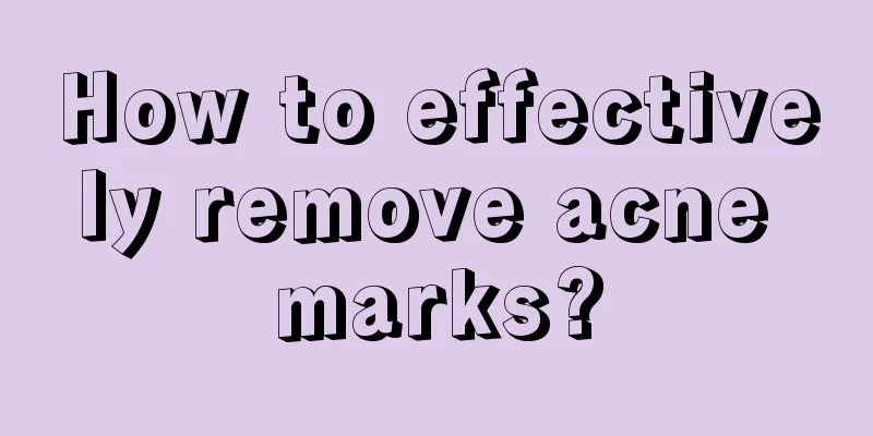 How to effectively remove acne marks?