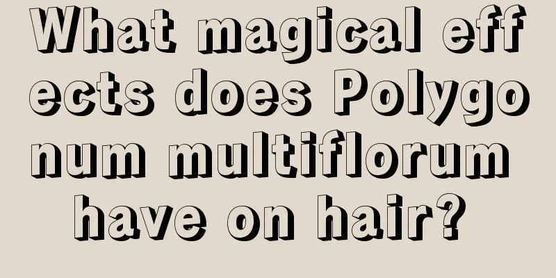 What magical effects does Polygonum multiflorum have on hair? 
