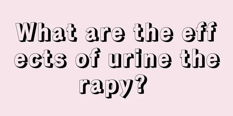 What are the effects of urine therapy? 