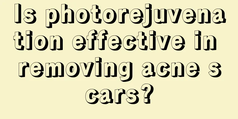 Is photorejuvenation effective in removing acne scars?