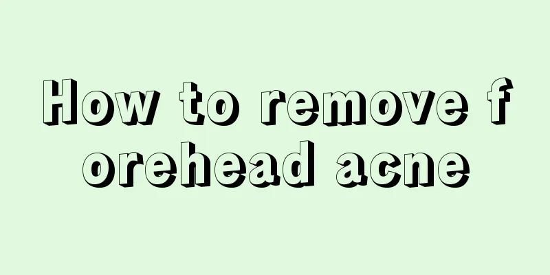 How to remove forehead acne