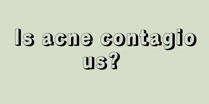 Is acne contagious? 
