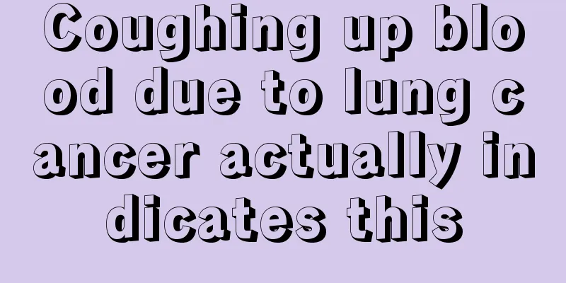Coughing up blood due to lung cancer actually indicates this