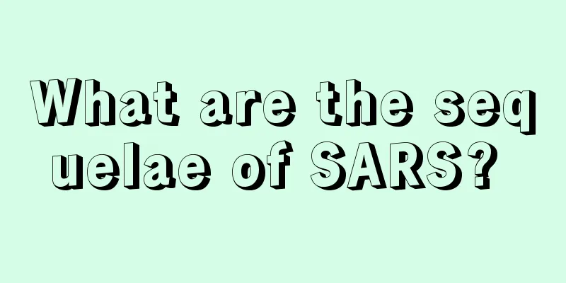 What are the sequelae of SARS? 