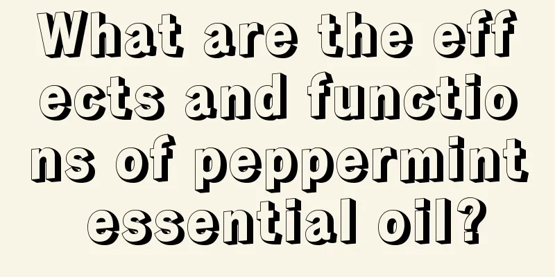 What are the effects and functions of peppermint essential oil?