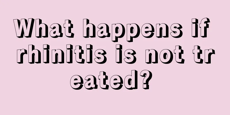 What happens if rhinitis is not treated? 