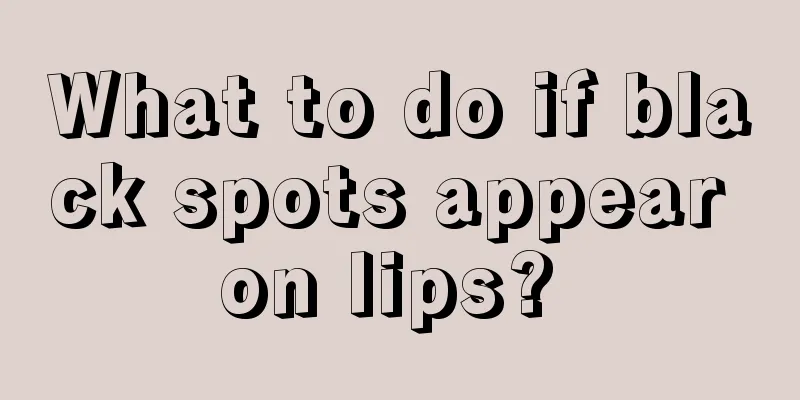 What to do if black spots appear on lips? 