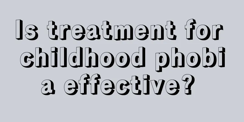 Is treatment for childhood phobia effective? 