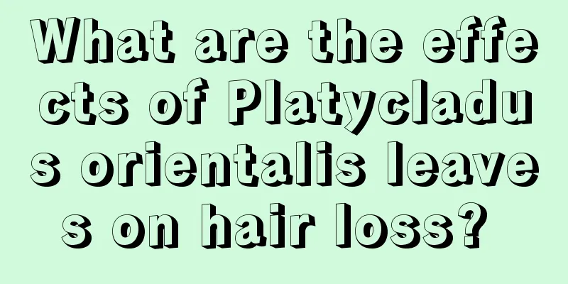 What are the effects of Platycladus orientalis leaves on hair loss? 